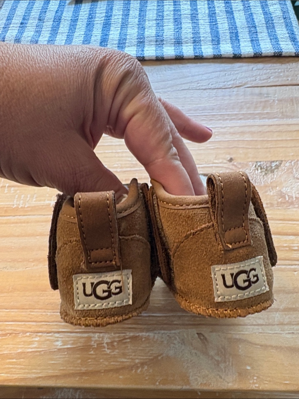 UGG Chestnut Suede Baby Walker Booties